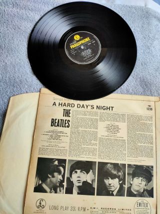 The Beatles a Hard Days Night LP vinyl.  First Press. 2