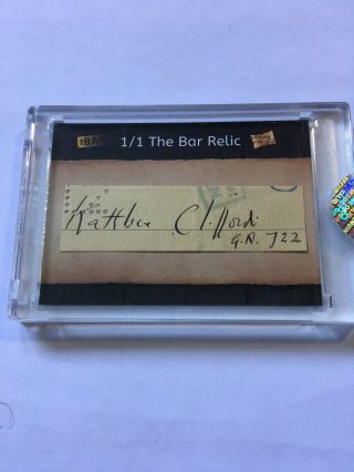 Kathleen Clifford,  2019 The Bar Relic,  Broadway Actress,  Cut Auto,  Low 1/1