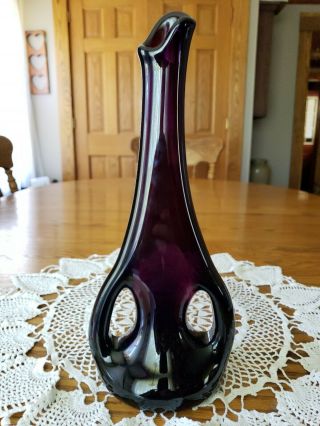 Vintage Fulvio Bianconi Forato Venini Murano Italy Vase Or Style Of Art Glass