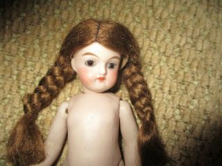 5 1/2 " Tall Antique Marked German All Bisque Doll Fully Jointed