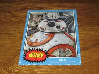 Topps Star Wars Living Set Card 29 Bb - 8 The Force Awakens