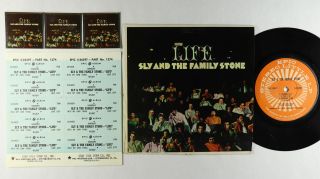 Jukebox Hard Cover Ep - Sly & The Family Stone - Life - Epic - 5 - 26397 Vg,