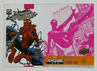 2020 Upper Deck Marvel Anime Sp Stax Insert Middle Spider - Man Ss - 14a 14a 1:180