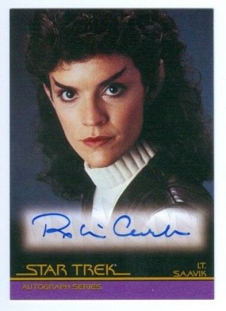 Robin Curtis " Lt Saavik Autograph Card A6 " Complete Star Trek Movies