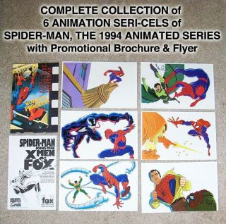 Spider - Man Iron Man Fantastic Four 14 Marvel Tv Promotional Animation Seri - Cels