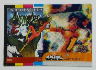 2020 Upper Deck Marvel Anime Complete Stax Insert Spider - Woman 7a 7b 7c