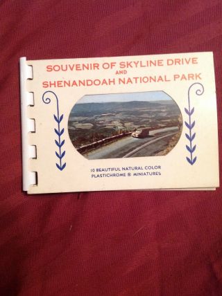 Vintage Souvenir Colored Miniatures Skyline Drive Virginia Shenandoah Nat 