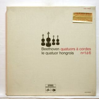 Quatuor Hongrois - Beethoven String Quartets Nos.  1 - 6 Emi Cca 1070/2 3xlps Ex,
