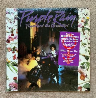 Prince And The Revolution Purple Rain Vinyl Lp Record 1984 W/poster 1 - 25110 Nm