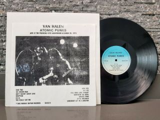 Eddie Van Halen Atomic Punks Unofficial Live Bootleg Vinyl David Lee Roth