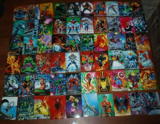 1992 Skybox Marvel Masterpieces Trading Cards Complete Base Set (1 - 100) L@@k