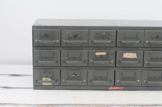 Vintage Equipto Industrial Parts Cabinet 18 Drawers Parts Bins Parts Cabinet 4 2