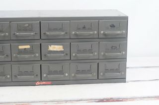 Vintage Equipto Industrial Parts Cabinet 18 Drawers Parts Bins Parts Cabinet 4 3