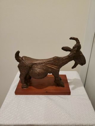 Vintage Austin Prod Inc Pregnant Goat Sculpture