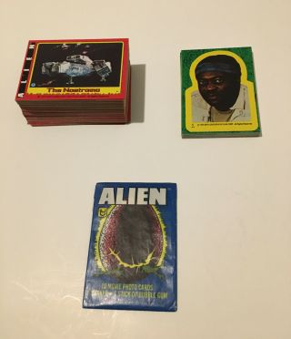 1979 Alien The Movie Trading Card Set - Complete With All Stickers/wrapper