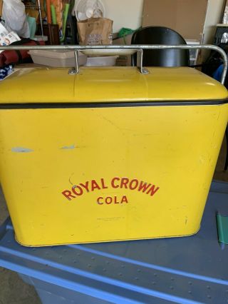 Vintage Royal Crown A2 Cooler Sign Coca Cola 7up Pepsi Orange Crush Dr Pepper