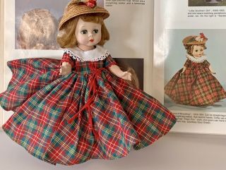 Vintage 1953 Madame Alexander - Kins 8” Slnw Heavy Doll In Apple Annie