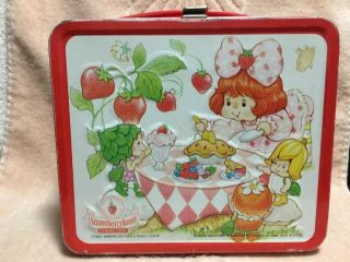 1985 Vintage Strawberry Shortcake Lunchbox Berrykins