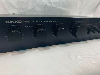 Vintage Nikko Pre - Amplifier BETA 20 - 3