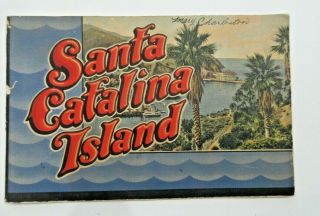 Vintage Santa Catalina Island Ca Color Booklet Great Island Pictures Book