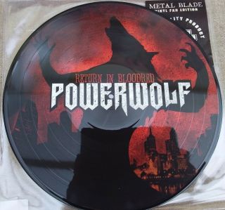 Powerwolf ‎– Return In Bloodred - 2014 Ltd Ed.  Picture Disc Vinyl Record No.  426