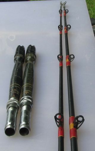 2 Harnell Fishing Class Rods 1 - 40 1 - 50 7’ 2 Piece