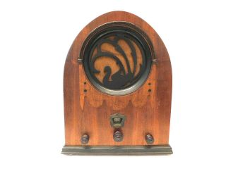 Vintage 1930s Old Antique Jackson Bell Swan Depression Era Cathedral Tube Radio