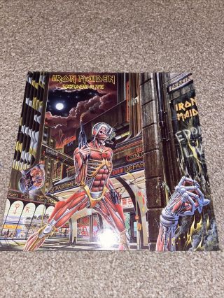 Iron Maiden - Somewhere In Time 1986 Vinyl Lp Emi - Emc 3512 Condi