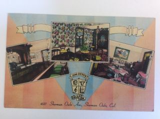 Vintage Linen Postcard Jim Otto 