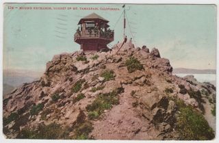 Vintage 1912 Marine Exchange Summit Of Mt.  Tamalpais Ca California Modesto