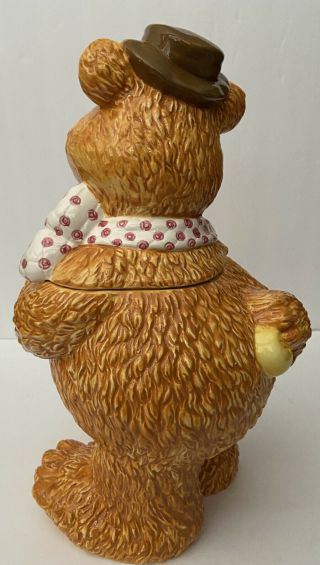 Fozzie Bear Cookie Jar Treasure Craft Muppets Jim Henson Vintage 3