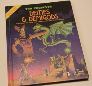 Ad&d - Dieties And Demigods 144 Pg Cthulhu And Melnibonean Rare Vintage