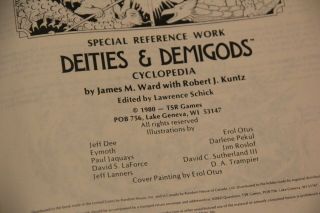 AD&D - DIETIES AND DEMIGODS 144 Pg Cthulhu and Melnibonean RARE VINTAGE 2