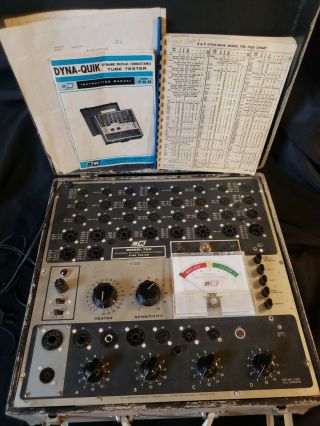 Vintage B&k 700 Dynamic Mutual Conductance Tube Tester Powers On Manuals Chart