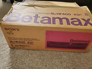 Vintage Sony Betamax Hi - Fi Sl - Hf400 Player