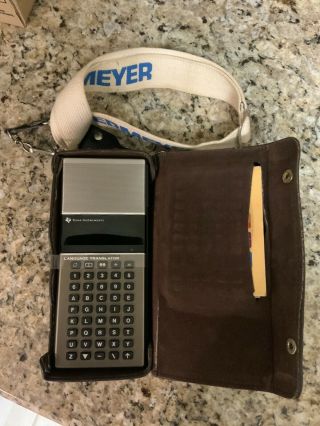Vintage Texas Instruments Mta 0780 Language Translator W/case Manuals