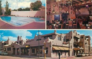 Santa Fe,  Mexico - La Fonda Hotel - Vintage Multi - View Postcard