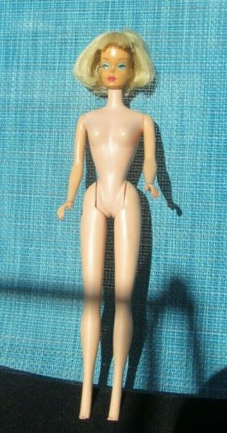 1965 Japan " American Girl " Barbie Long,  Full Platinum Hair 1070 Face Paint