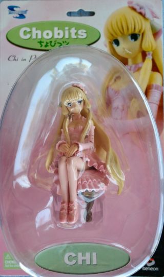 Chobits Chi// Pink Party Dress Figure// Geneon// Mib// Factory