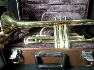Vintage Yamaha Cornet Brass In Case In Ycr2310