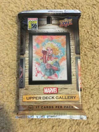 2019 Sdcc Comic - Con Marvel Gallery Trading Cards Pack Complete Set - Ud