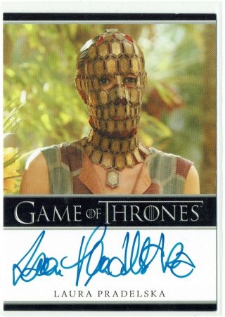 Game Of Thrones Season 2 Autograph Card Laura Pradelska As Quaithe