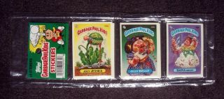 1986 Topps Garbage Pail Kids Series 3/4 Rack Pack Of (24) Sticker Cards