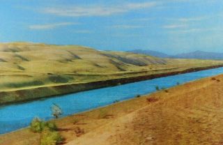 The All American Canal Yuma Arizona Chrome Vintage Postcard