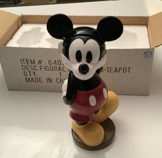 Rare Disney Collectible - Mickey Mouse Classic Figural Teapot 64074 Very Htf