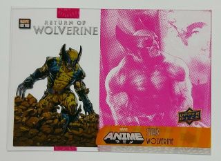 2020 Upper Deck Marvel Anime Sp Stax Insert Middle Wolverine Ss - 12a 12a 1:180