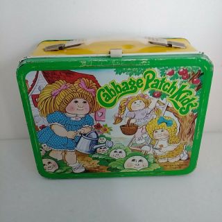 Vintage 1983 Cabbage Patch Kids Metal Lunch Box