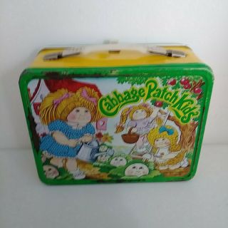 Vintage 1983 Cabbage Patch Kids Metal Lunch Box 2