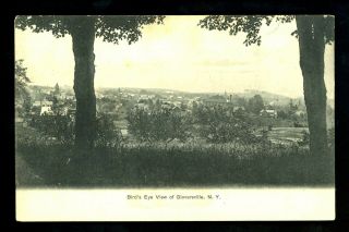 York Ny Postcard Gloversville,  Birds Eye View Vintage Rochester News Co.
