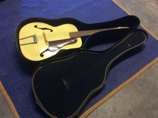 Vintage Classic Archtop Acoustical 6 String Guitar